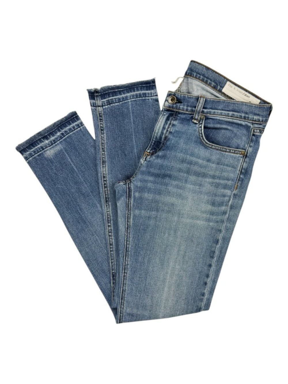 Rag & Bone Dre Slim Boyfriend Jeans Womens Size 29 Cropped Dark Wash W1590K510 - Picture 7 of 14